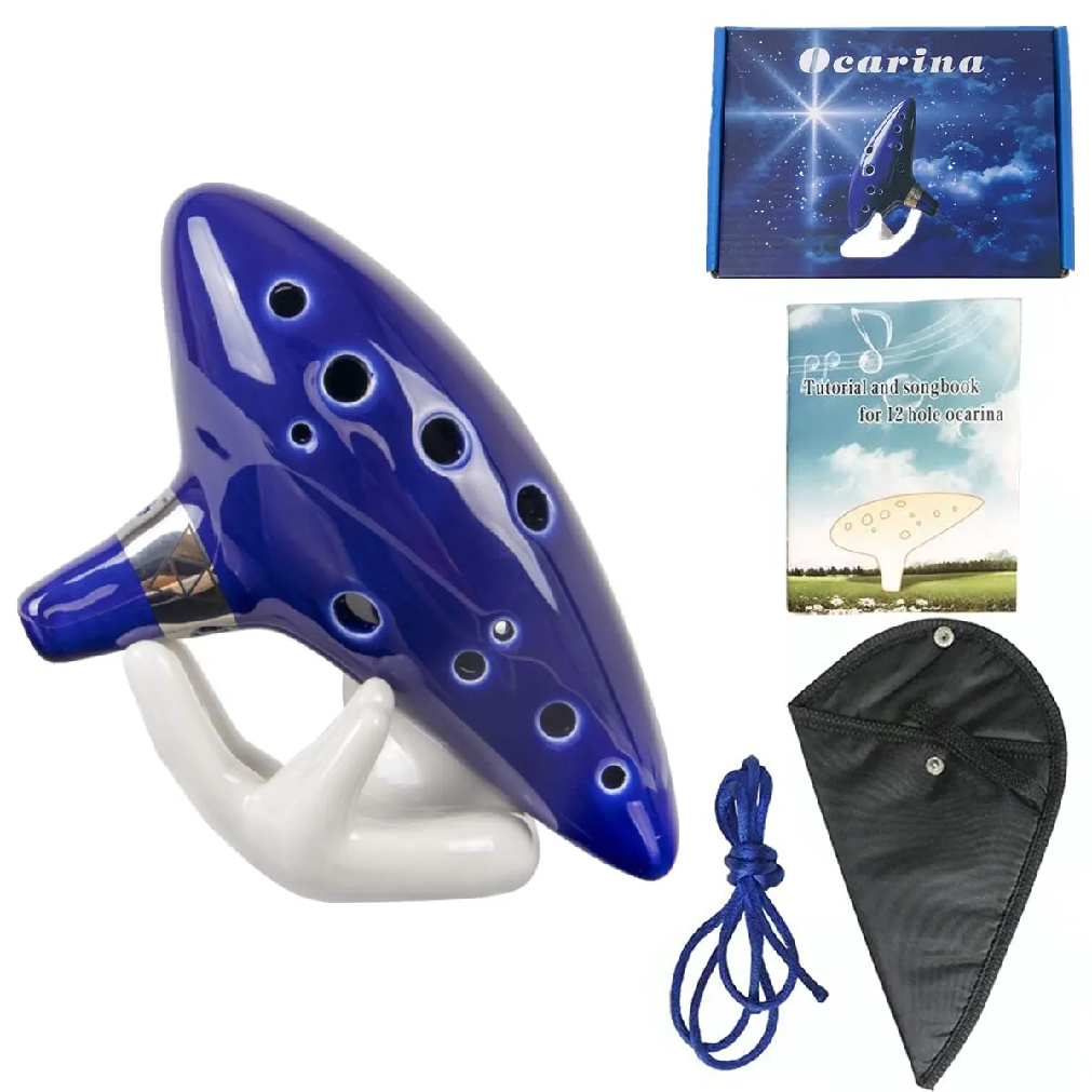 Ocarina Ceramic - Ocarina,12 Tones Alto C Ceramic Ocarina