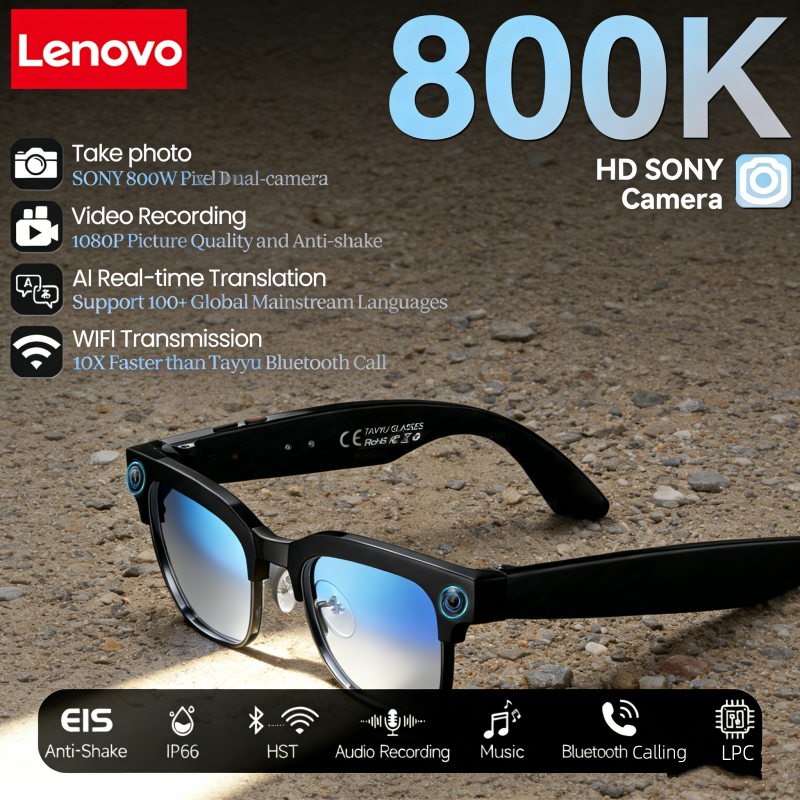 Audiovision Music Player - Lenovo 8K Vision AI Eyeglasses Built-in