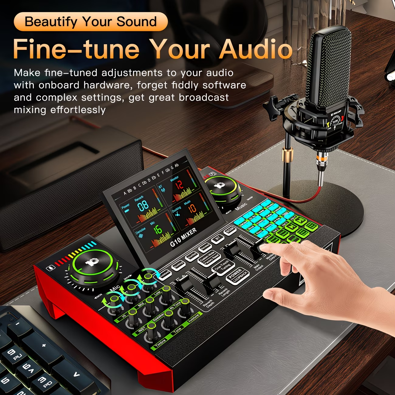 Tenlamp Audio Interface Mixer  - Audio Music Voice Changer recensione e prezzo