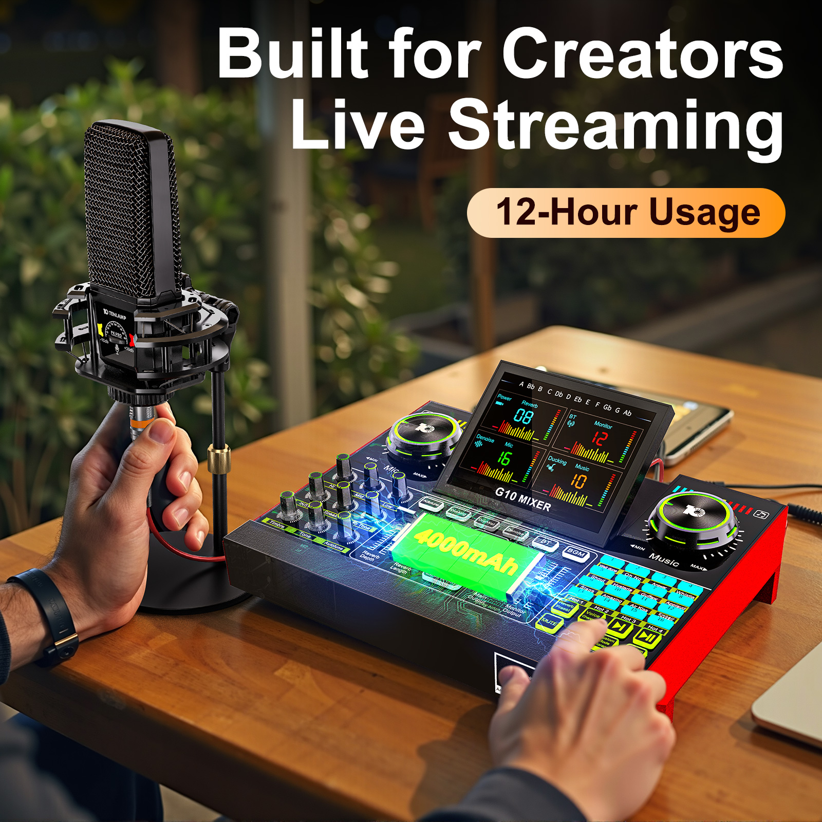 Tenlamp Audio Interface Mixer  - Audio Music Voice Changer recensione e prezzo