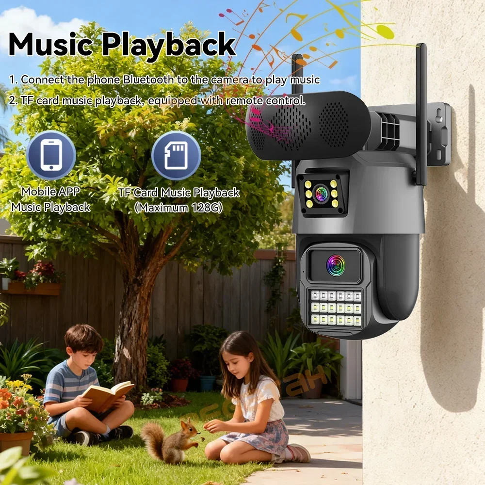 8MP Outdoor Security Camera wi - Audiovision Music Player recensione e prezzo