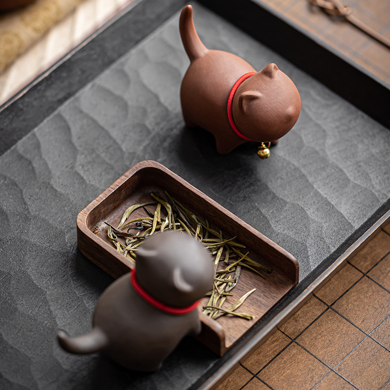 Purple Clay Cute Cat Tea Pets  - Ocarina Ceramic recensione e prezzo