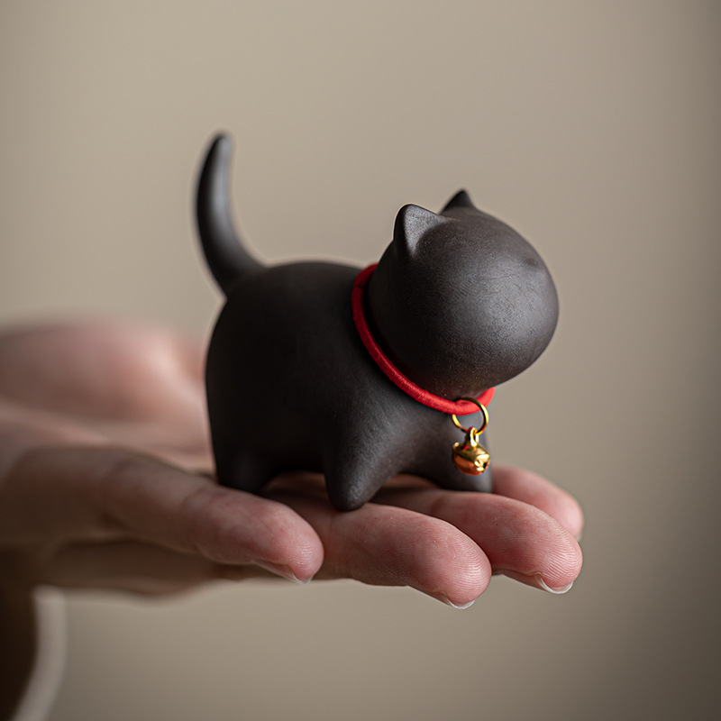 Purple Clay Cute Cat Tea Pets  - Ocarina Ceramic recensione e prezzo