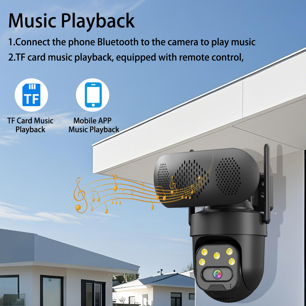 5MP HD WiFi IP Camera with Mus - Audiovision Music Player recensione e prezzo