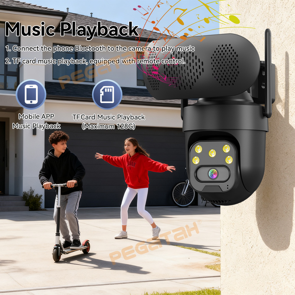 8MP WiFi IP Camera with Music  - Audiovision Music Player recensione e prezzo