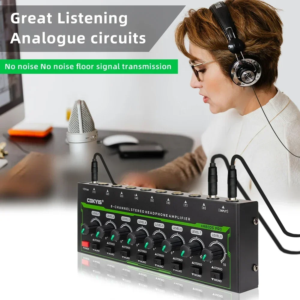 HA800 PRO 8 Channel Headphone  - Audio Without Music recensione e prezzo