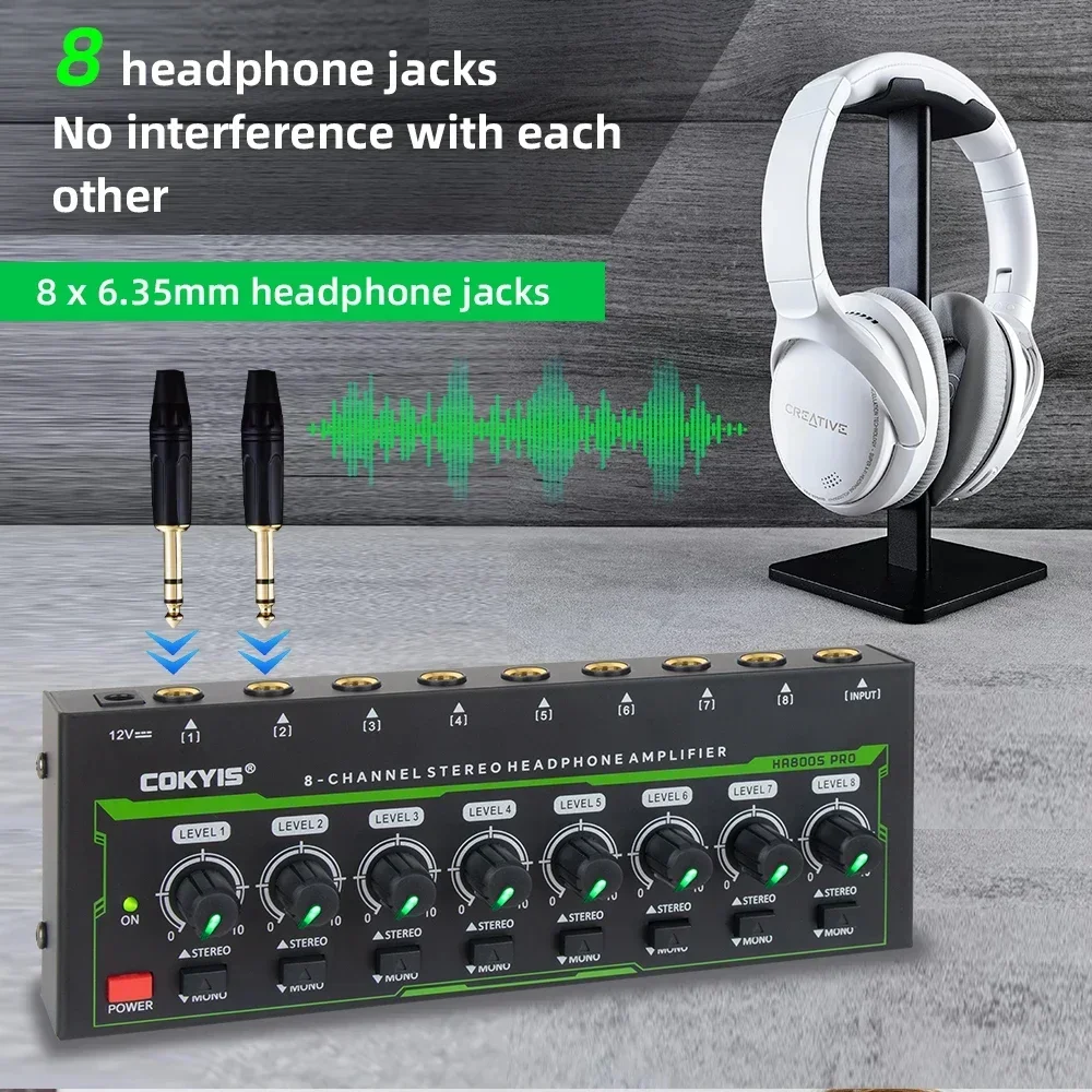 HA800 PRO 8 Channel Headphone  - Audio Without Music recensione e prezzo