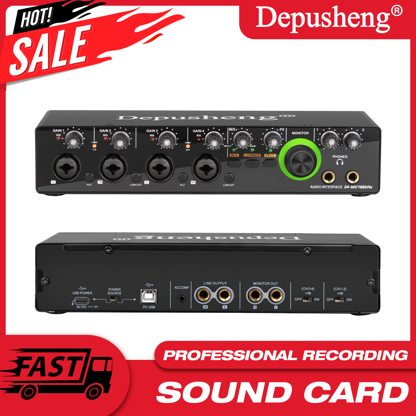 Newest 4 Channel Audio Sound C - Audio Without Music recensione e prezzo