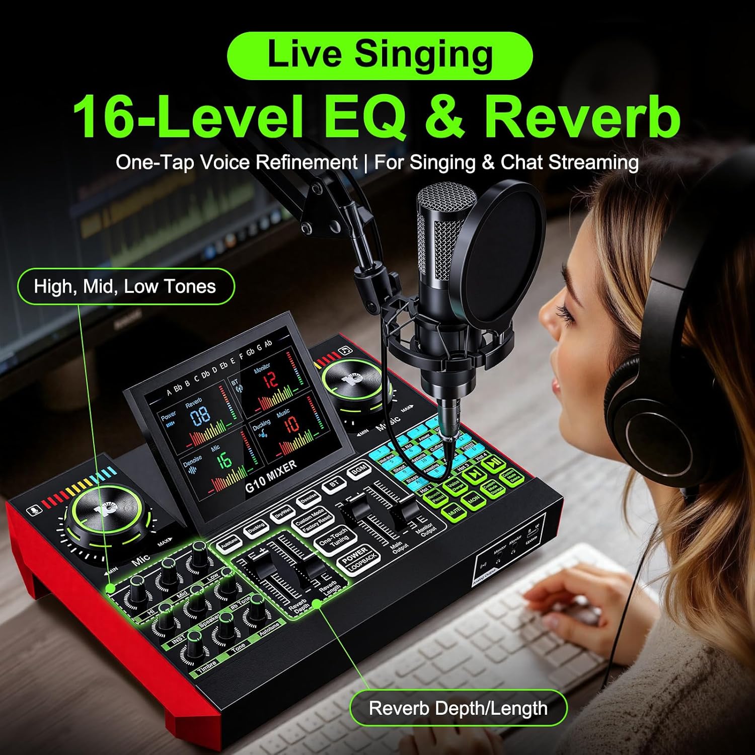 Tenlamp G10 Live Streaming Aud - Audio Music Voice Changer recensione e prezzo