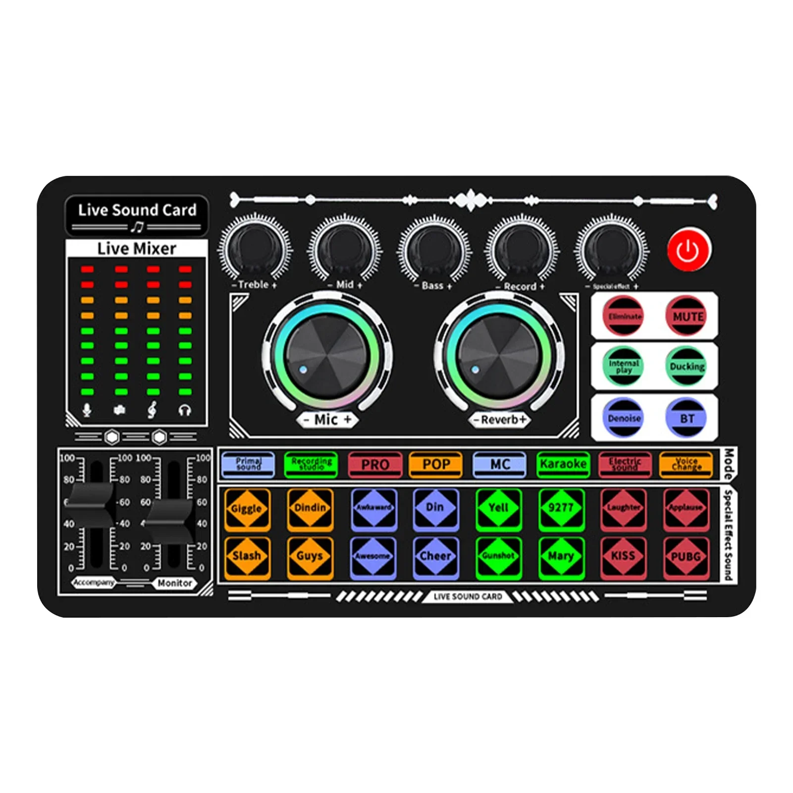 USB Audio Mixer Live Sound Car - Audio Music Voice Changer recensione e prezzo