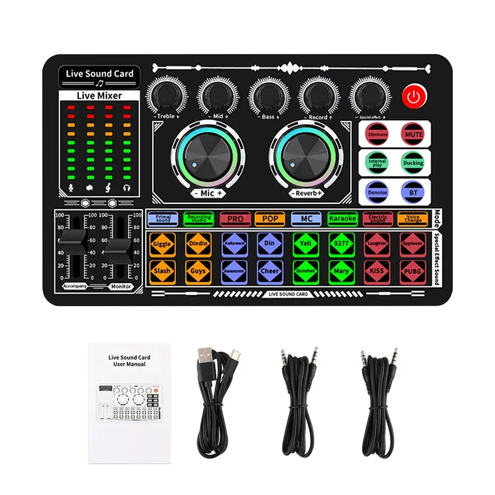 USB Audio Mixer Live Sound Car - Audio Music Voice Changer recensione e prezzo