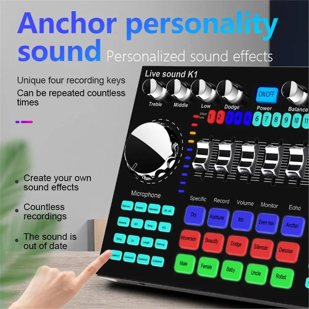 K1 Live Sound Card Voice Chang - Audio Music Voice Changer recensione e prezzo