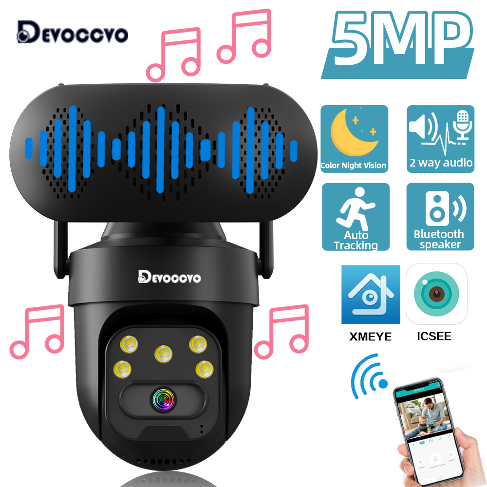 ICSEE 5MP WiFi PTZ IP Camera w - Audiovision Music Player recensione e prezzo